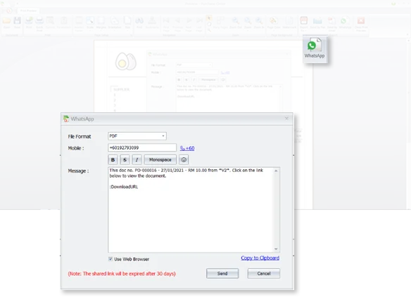 Send Documents/Location via WhatsApp
